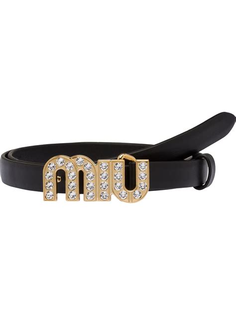 farfetch miu belt